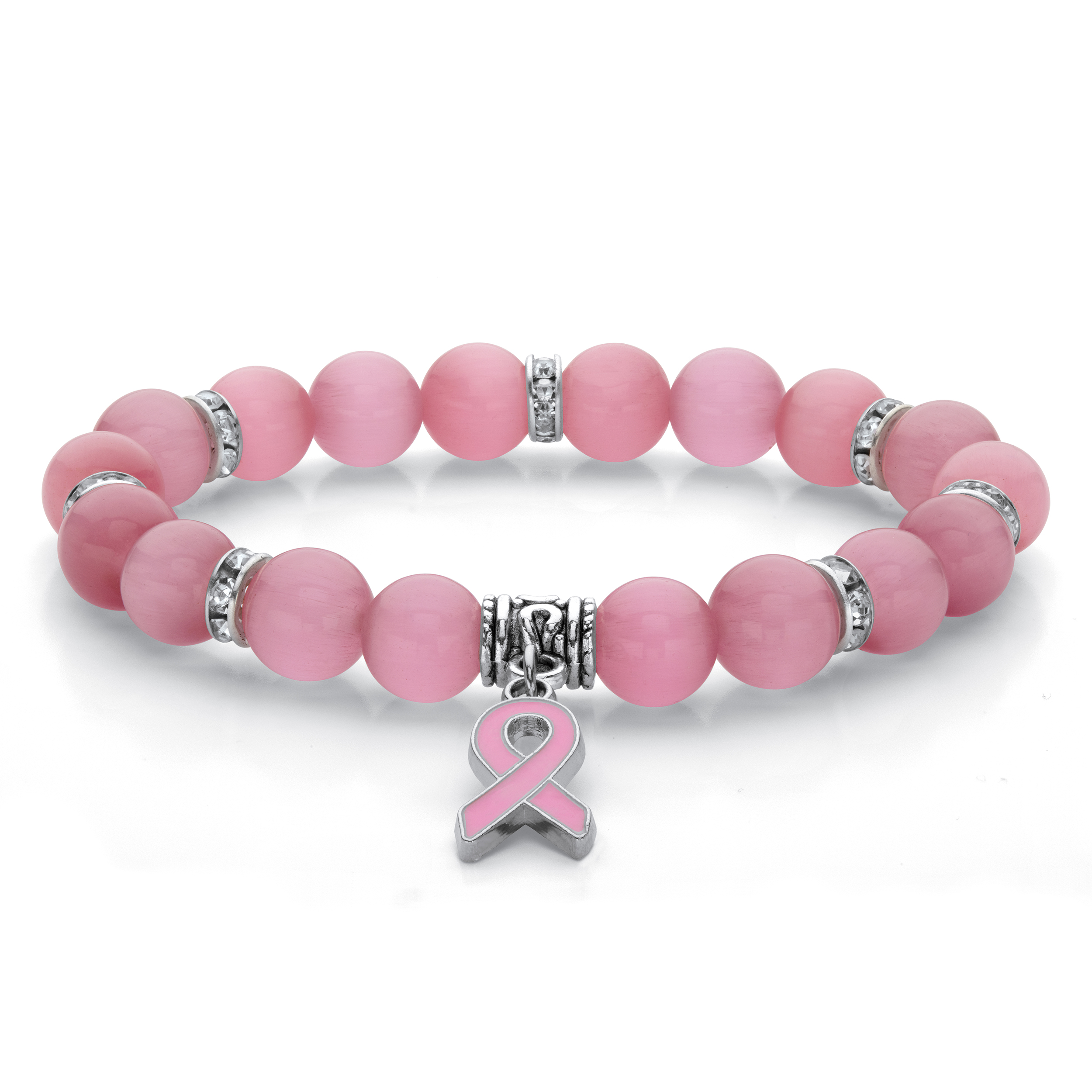 breast cancer crystal bracelets